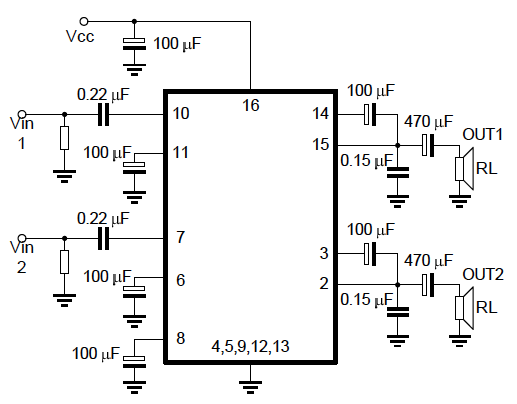 Stereo Audio Amplifier Using Tea2025 Chip Embedded Lab