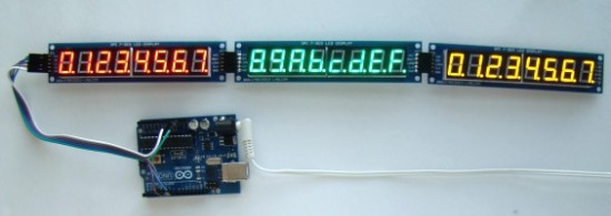 Introducing A New Serial Spi 8 Digit Seven Segment Led Display Module Using Max7219 Embedded Lab 4892