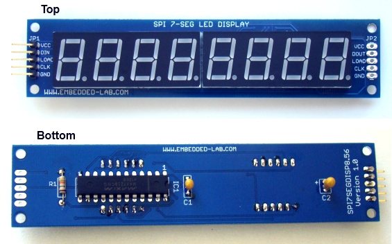 Introducing A New Serial Spi 8 Digit Seven Segment Led Display Module Using Max7219 Embedded Lab 7197