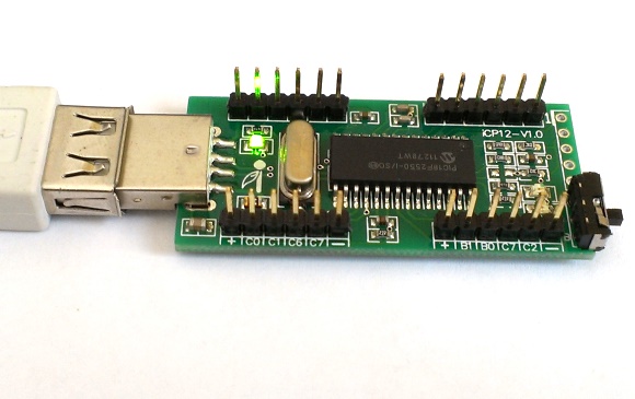 - USBSTICK ICP12 1mV PC USB osciloscopio, DAQ, registrador, PWM, analógico, de I/O Board 
