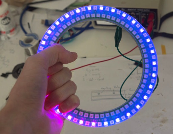 RGB LED ring clock