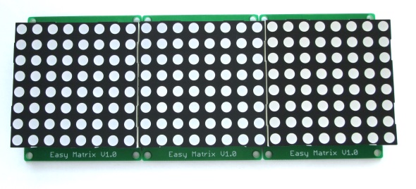 Easy Matrix: Cascadable LED matrix display module