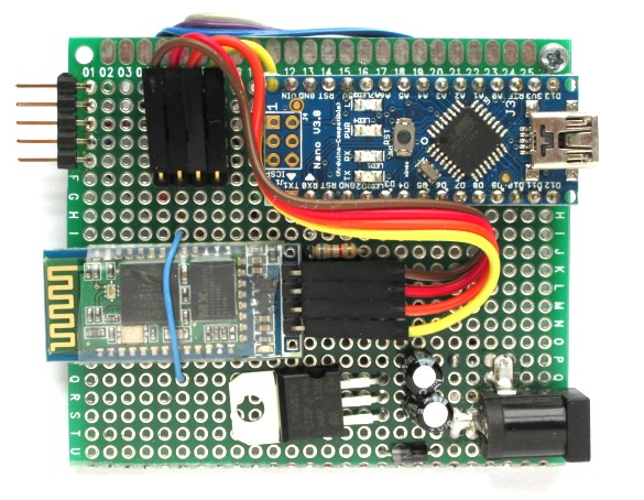 Complete setup of Arduino control circuit and power supply