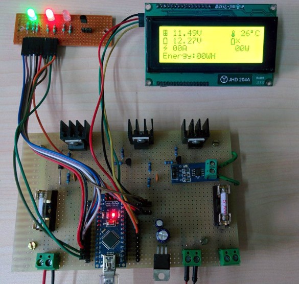 Solar charge controller plus energy meter 