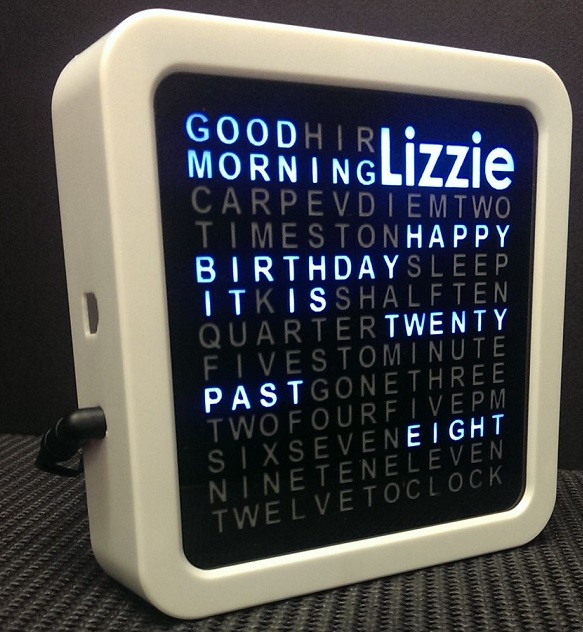 Personalized word clock