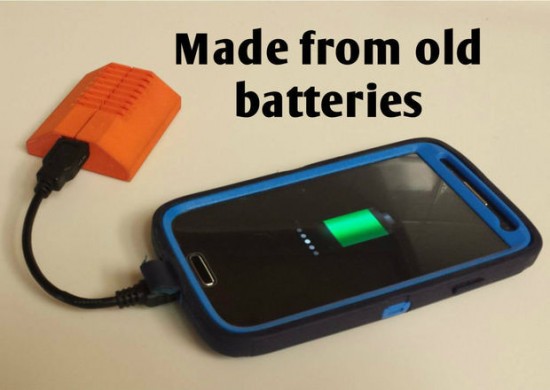 DIY portable phone charger