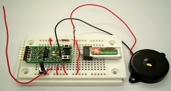 RF detection using a common LED