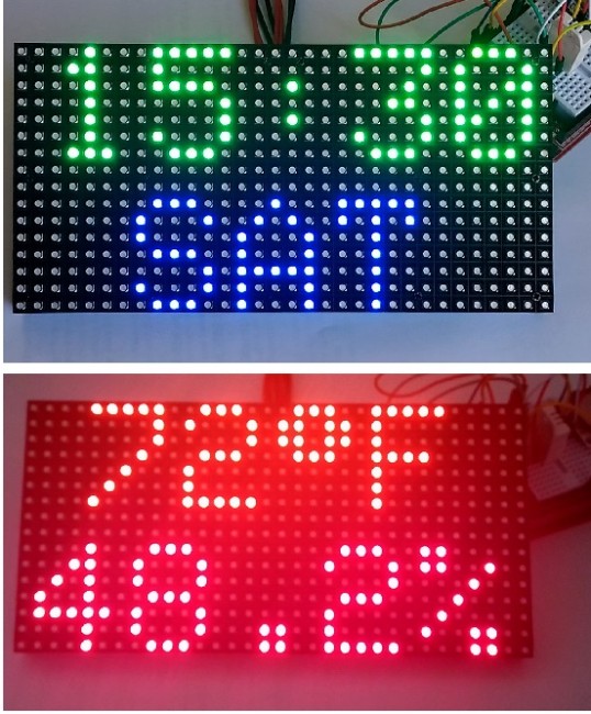 Real time clock and thermometer demo 
