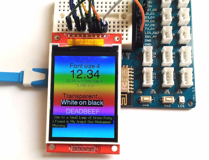 Overview  ESP8266 WiFi Weather Station with Color TFT Display