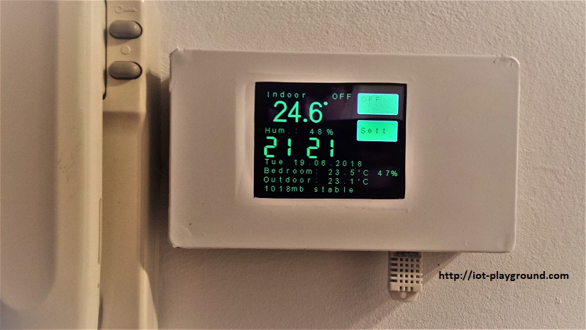 An IoT thermostat using ESP8266