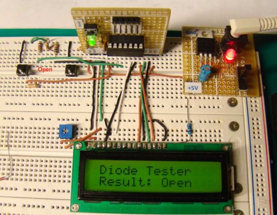 Img_PIC16F688_DiodeTester_Open | Embedded Lab