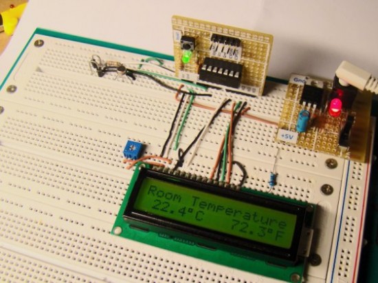 A Digital temperature meter using an LM35 temperature sensor | Embedded Lab