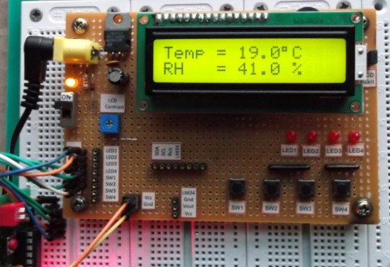 Measurement of temperature and relative humidity using DHT11 sensor and ...