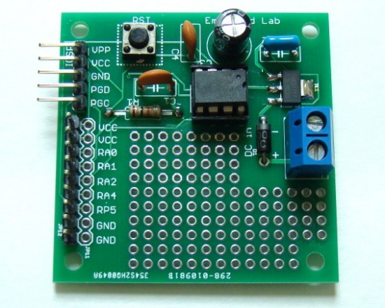 PIC12F microcontroller project board | Embedded Lab