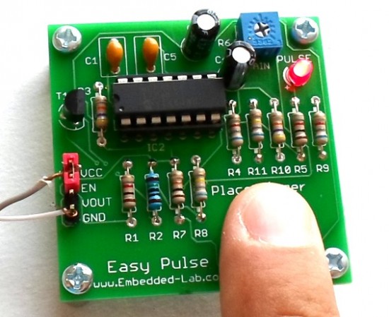 Introducing Easy Pulse: A DIY photoplethysmographic sensor for ... Circuit Diagram