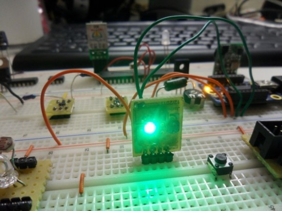 Making a digital color sensor using RGB LED and photo-cell Circuit Diagram