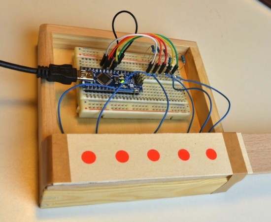 Capacitive touch sensing demo Circuit Diagram