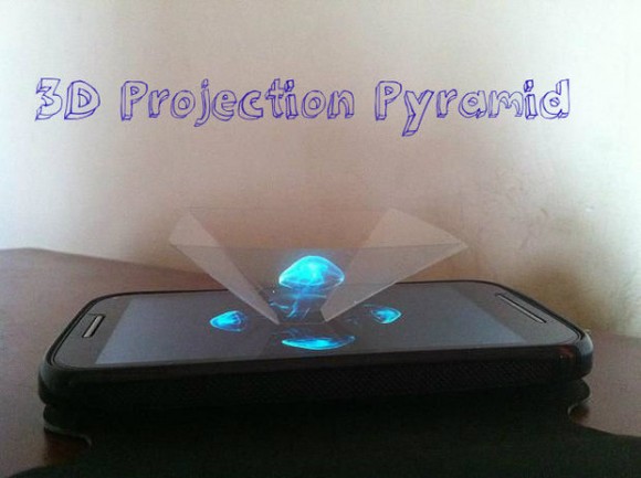 Simple 3D projection for your cellphone using clear plastic sheet ...